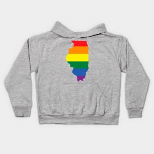 Illinois state LGBT Pride Kids Hoodie